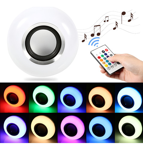 Bombilla Led Musical Con Bluetooth Y Control Remoto