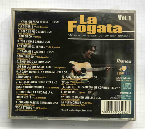 Cd Fogata, La -  Música Para Compartir Con Amigos Vol. 1 (1ª