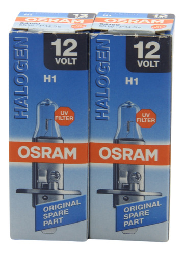 Foco Osram Halógeno H1 55w 12v 64150 P14,5s 31393