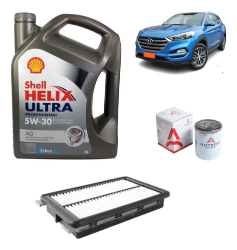 Kit Mantención Hyundai Tucson 2.0 Benc. 2016-2021 5w30 