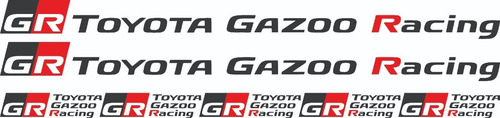 Imagen 1 de 1 de Calcos Kit Toyota Gazoo Racing - Graficastuning