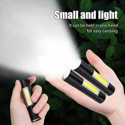 Linterna Led Recargable De Bolsillo Para Exteriores