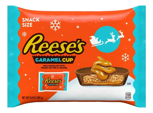Reese’s Reese's Hershey's caramelo con crema de cacahuate sin gluten bolsa 280 g 18 u