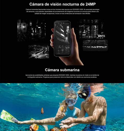 Doogee V20s - Resiste Golpes Agua, Amoled, Visión Nocturna