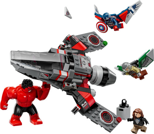Lego Marvel Batalla Del Capitán América Y Hulk Rojo 76292