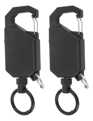 Llavero Retráctil Resistente, 2 Piezas, Llavero Exterior Par