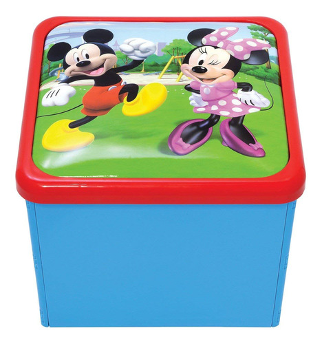 Mickey Mouse Roadster Racers Sit N Store Cube, Azul, 5 Pulga