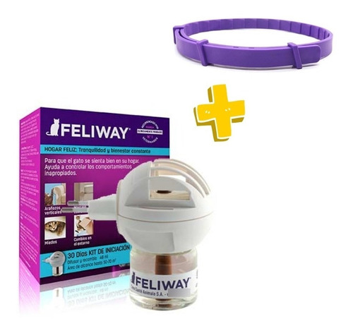Feliway Classic Difusor+repuesto 48 Ml + Collar Antiestrés