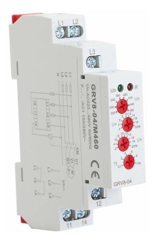 Rele Monitoreo Voltaje Fase In Protector Secuencia Riel