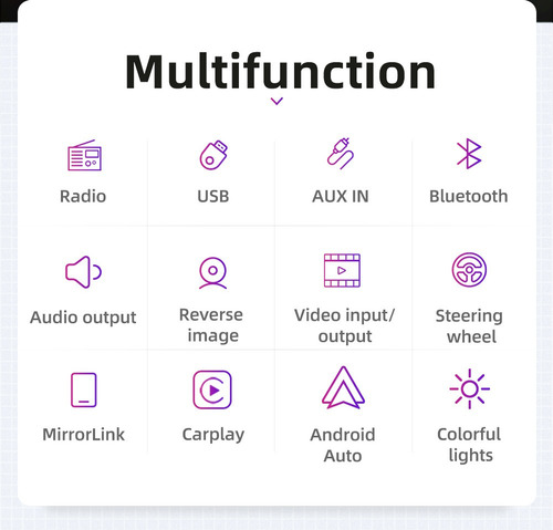 Estéreo De Coche Bluetooth Single Din 7 Pulgadas Retráctil