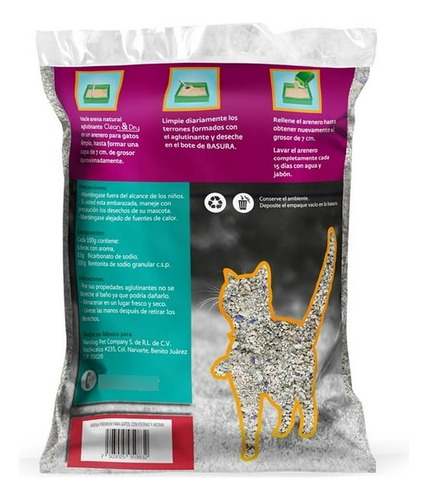 Clean & Dry Arena Premium Para Gatos 3kg (x3 Pack)
