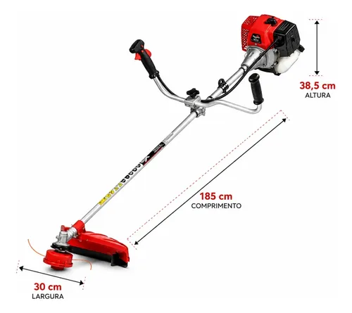 Roçadeira A Gasolina 2t 51,6cc Tbc52x Toyama | Parcelamento sem juros