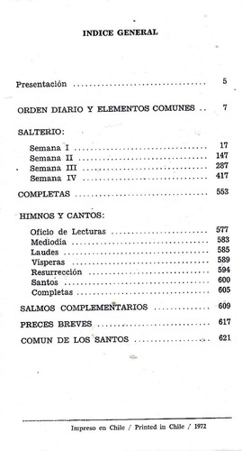 Oración D Las Horas Nuevo Oficio Divino / Comisión Episcopal (Usado)
