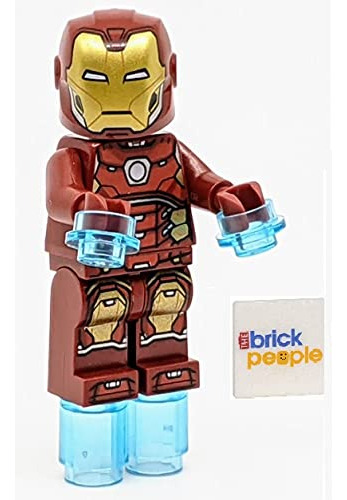 Hexágono Plateado De Lego Superheroes Iron Man En El Pecho