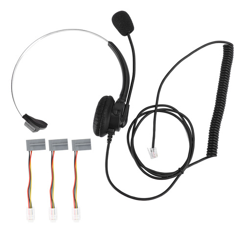 Auriculares Para Teléfono Fijo, Cabeza Monoaural, Microuso D