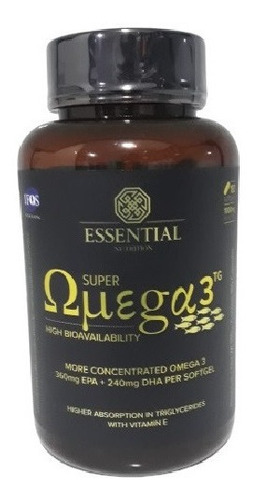 Super Ômega 3 Tg - Essential Nutrition - 180 Caps 1000mg