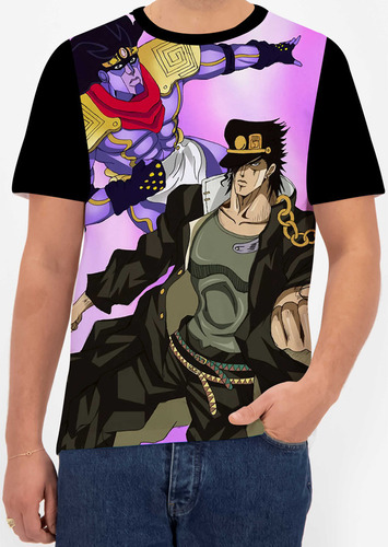 Camiseta Camisa Jotaro Kujo Jojo Bizarre Adventure Menino 18