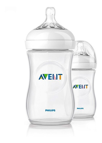 Biberon  Tetero Avent Natural 260 Ml / 9 Oz Transparente