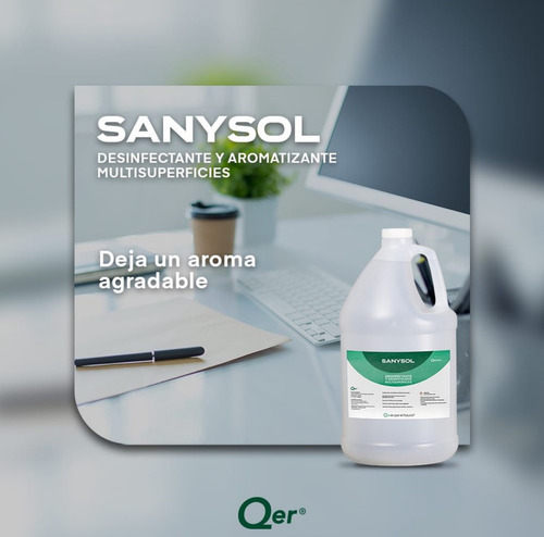 Desinfectante De Superficies Con Aroma 4lts Qer Sanysol