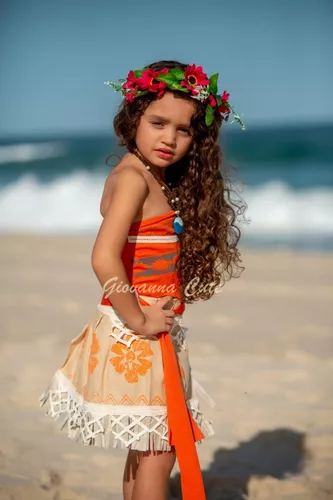 Fantasia Infantil Roupa Moana Tomara que Caia c Colar