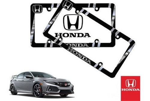 Par Porta Placas Honda Civic Type R 2.0 2019 Original