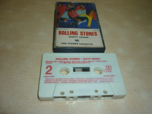 Rolling Stones Dirty Work Cassette Excelente Jcd055