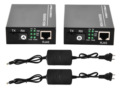 Transceptor De Fibra Óptica Ethernet Sc/fc Media Converter