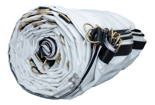 Lona 4.50x6.50 M Reforzada Uso Extra Rudo Tipo Camionera Color Blanco