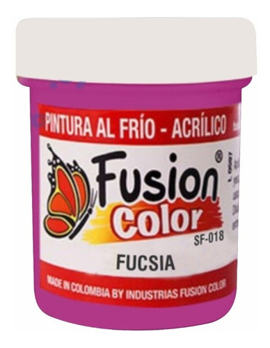 Pintura Al Frio Fusion Color X60 Ml Fucsia