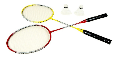 Set De Badminton 2 Raquetas Y 2 Plumillas Sufix Para Niños