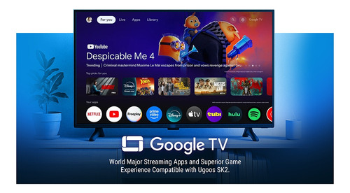 Ugoos Sk2 Realtek Rtd1325 Cpu Androidtv 12 Box De 4 Gb Y 32