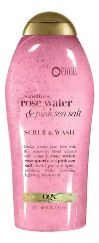  Exfoliante Corporal Ogx Agua De Rosas Y Sal Marina 577ml