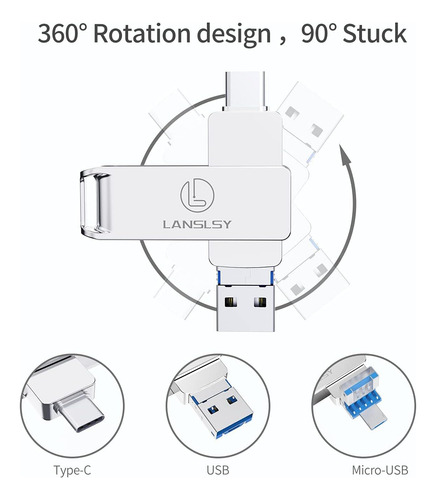 Unidad Flash Usb C Memoria Stick De 128 Gb Usb 3.0 Tipo C Fl