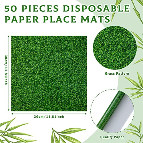Yinder 50 Pcs Set De Mantelitos Cuadrados De Papel Desechab
