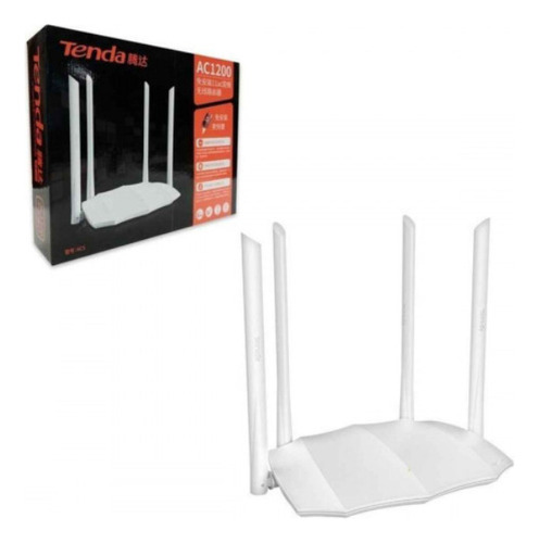 Router Wi-fi Ac5 Dual Band Tenda Ac1200 4 Antenas 6dbi