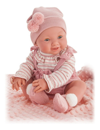 Muñeca Tipo Reborn Antonio Juan - Bebé Mia Pipi Manta 42 Cm