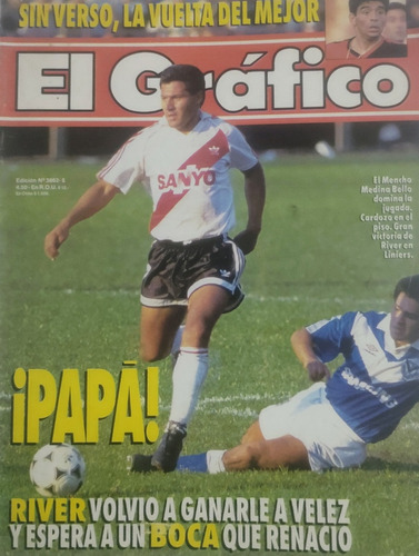 El Gráfico 3862 Independiente 3 Newells (debut Maradona) 1
