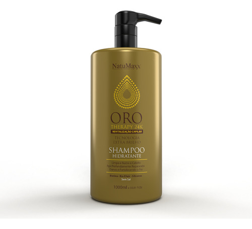 Shampoo Hidratante Oro Therapy 24k Natumaxx 1 Litro