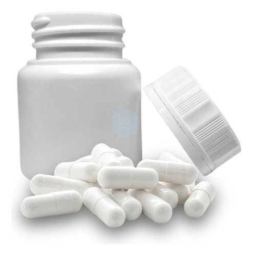 Potes 60ml Para Remédios Com Tampa Lacre - 25 Unidades