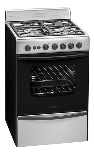 Cocina A Gas Longvie Mod. 13501xf Acero Inox.