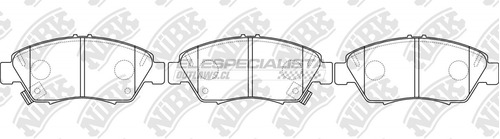 Pastillas De Freno Honda Civic 1.5 1996 Nibk Delantera