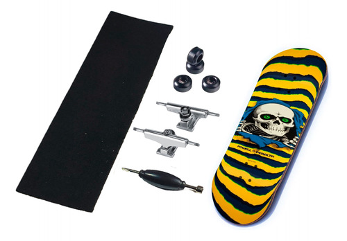 Fingerboard Mini Skate Patineta Dedos Set Completo Madera