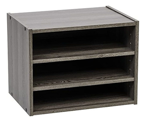 Caja Organizadora Modular De Madera Con Estantes Ajustables