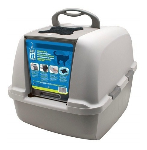 Litera Sanitaria Cerrada Jumbo Gato Puerta Y Filtro Cat It