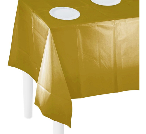 Imagen 2 de 2 de Mantel Cotillón Colores 1,37 X 2,74 Cm Plástico Reutilizable