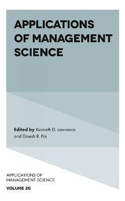 Libro Applications Of Management Science - Kenneth D. Law...
