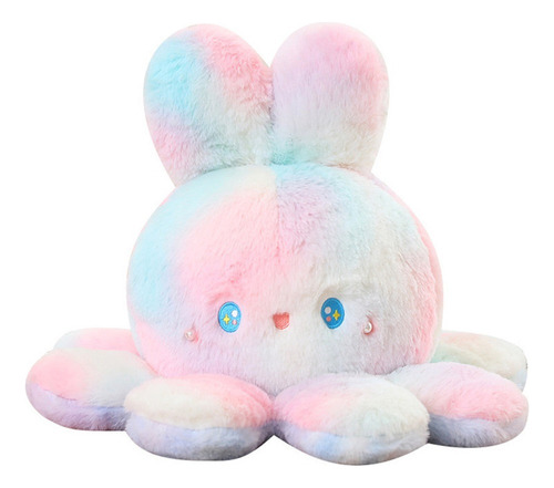 Peluche Pulpo Cambia Cara Doble Cara 25cm