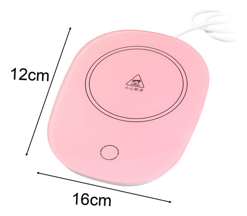 2 Posavasos Calentador De Café Para Té Con Leche, Rosa