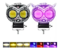 Comprar Faros Auxiliares Búho Lupa Para Auto Moto Con Estrobo