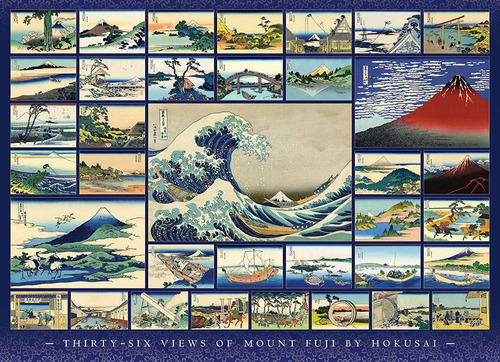 Rompecabezas Galeria Hokusai 1000 Pz Cobble Hill La Gran Ola